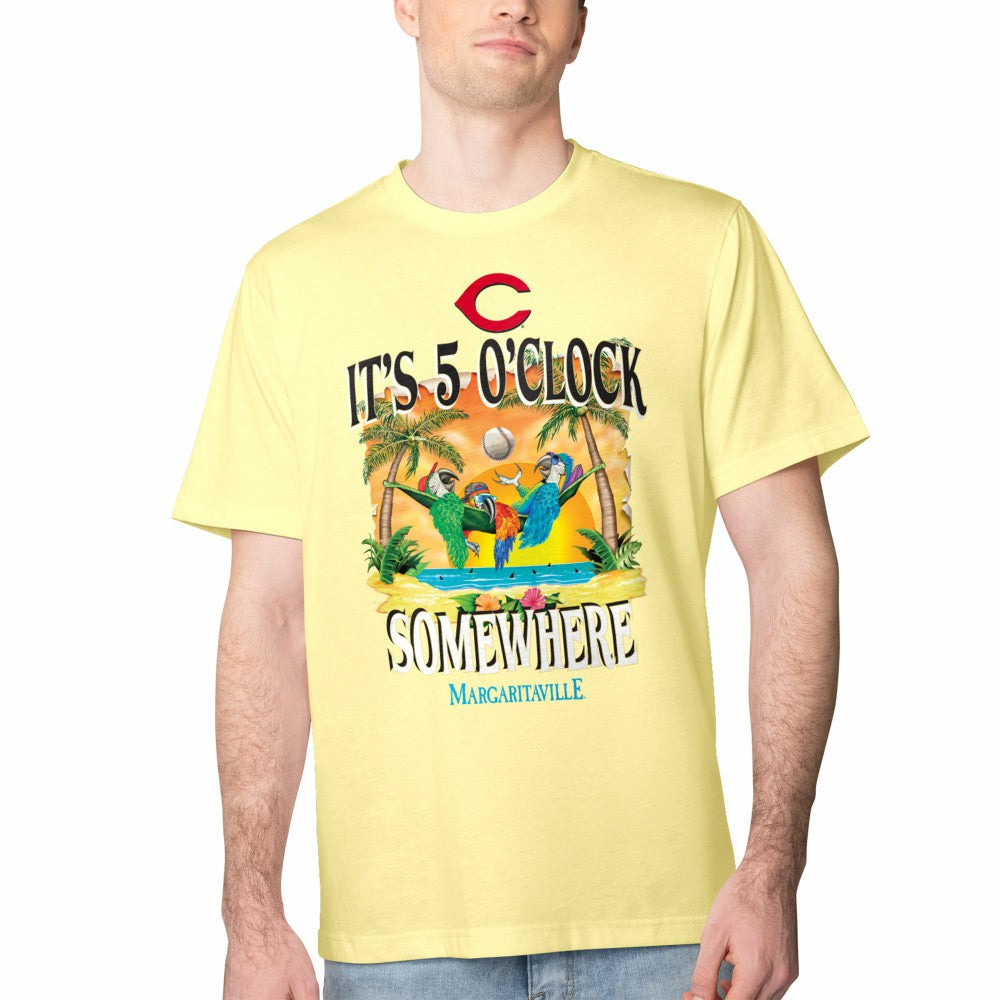 Cincinnati Reds Margaritaville Five O'Clock Graphic T-Shirt Outlet