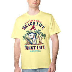 Atlanta Braves Margaritaville Beach Hut Graphic T-Shirt Near Me