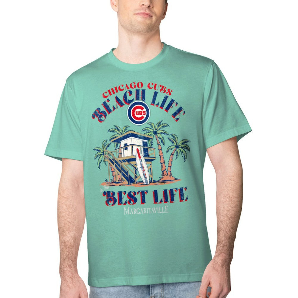 Chicago Cubs Margaritaville Beach Hut Graphic T-Shirt Online