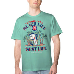 Chicago Cubs Margaritaville Beach Hut Graphic T-Shirt Online