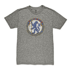 Chelsea 1863FC Retro Badge Vintage Tri-Blend T-Shirt Heather Gray