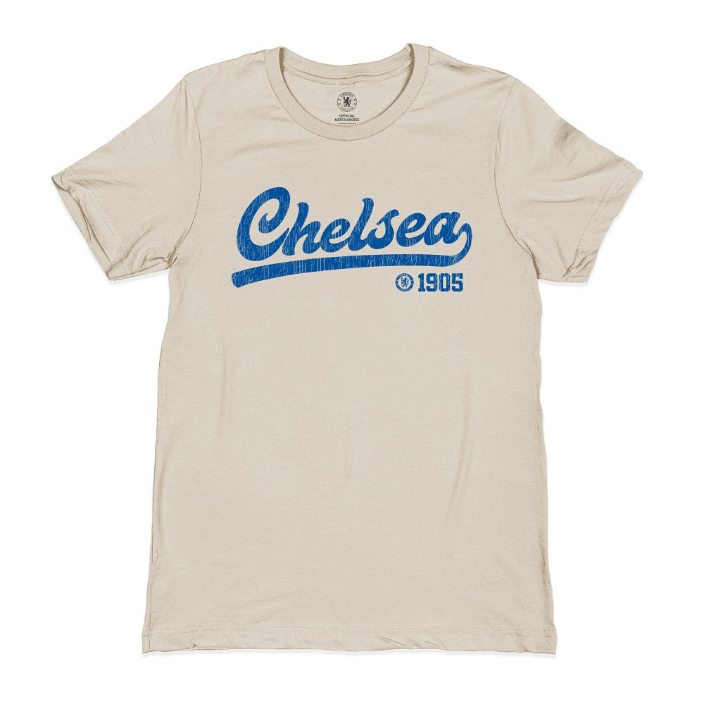 Chelsea 1863FC Script T-Shirt Tan