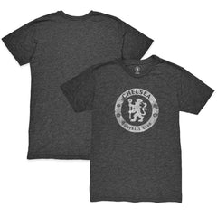 Chelsea 1863FC Mono Badge Vintage Tri-Blend T-Shirt Heather Black