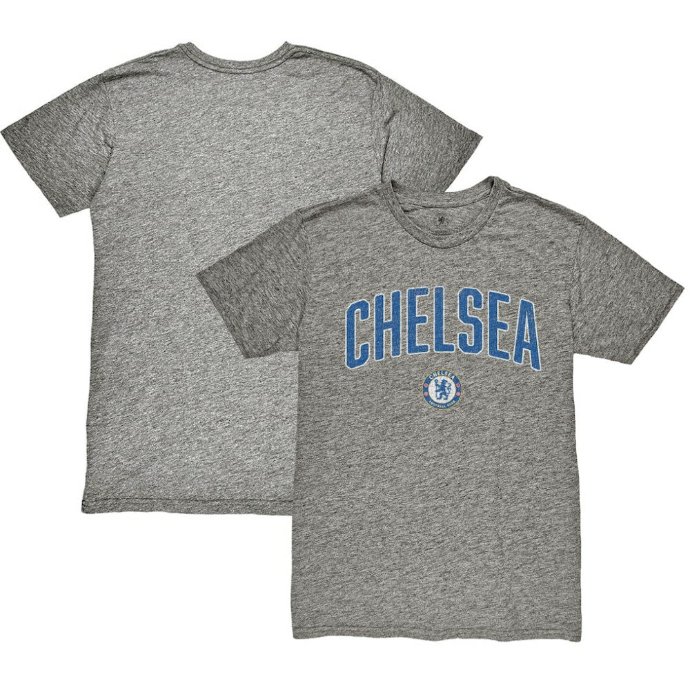 Chelsea 1863FC Wordmark Vintage Tri-Blend T-Shirt Heather Gray