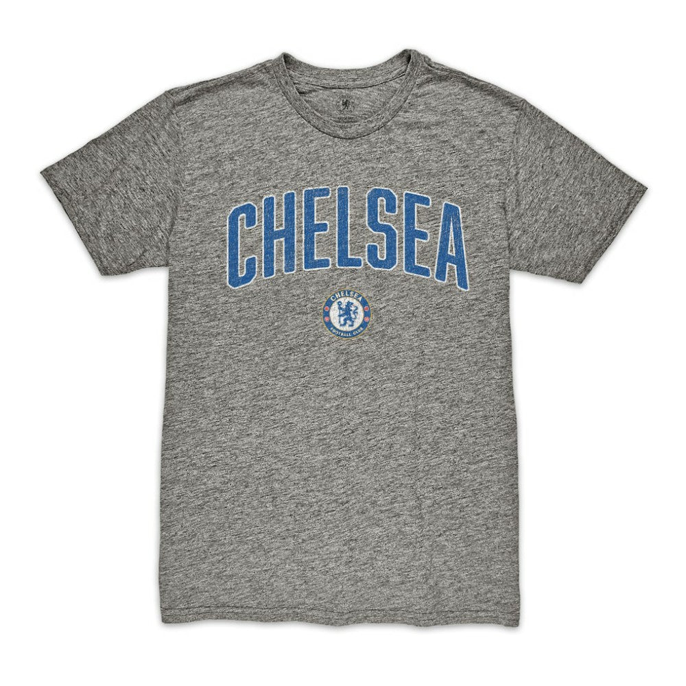 Chelsea 1863FC Wordmark Vintage Tri-Blend T-Shirt Heather Gray