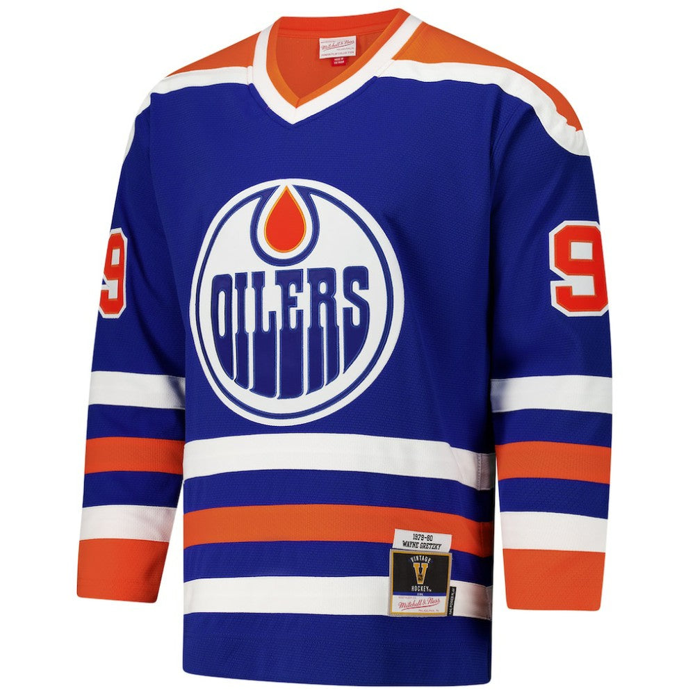 Wayne Gretzky Edmonton Oilers 1979-80 Power Play Jersey - Royal | NHL discount