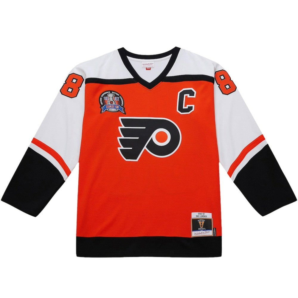 Eric Lindros Philadelphia Flyers 1996-97 Power Play Jersey - Orange | NHL on sale