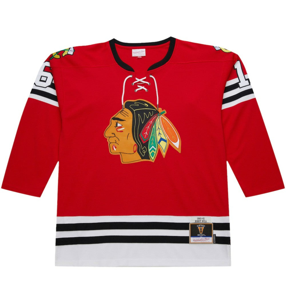 Bobby Hull Chicago Blackhawks 1960-61 Power Play Jersey - Scarlet | NHL Lifestyle