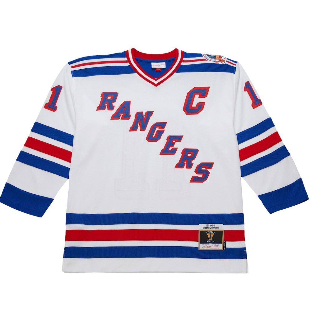 Mark Messier New York Rangers 1993-94 Power Play Jersey - White | NHL Clearance