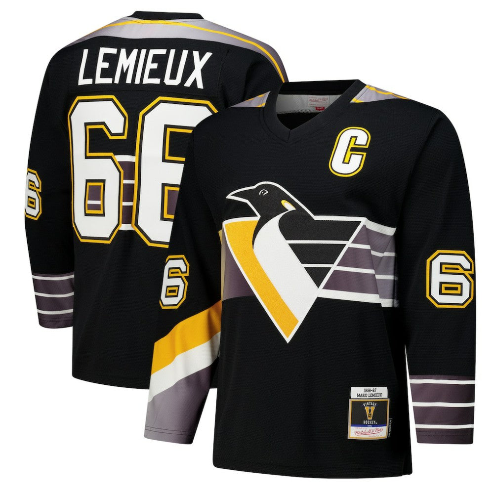 Mario Lemieux Pittsburgh Penguins 1996-97 Power Play Jersey - Black | NHL on sale