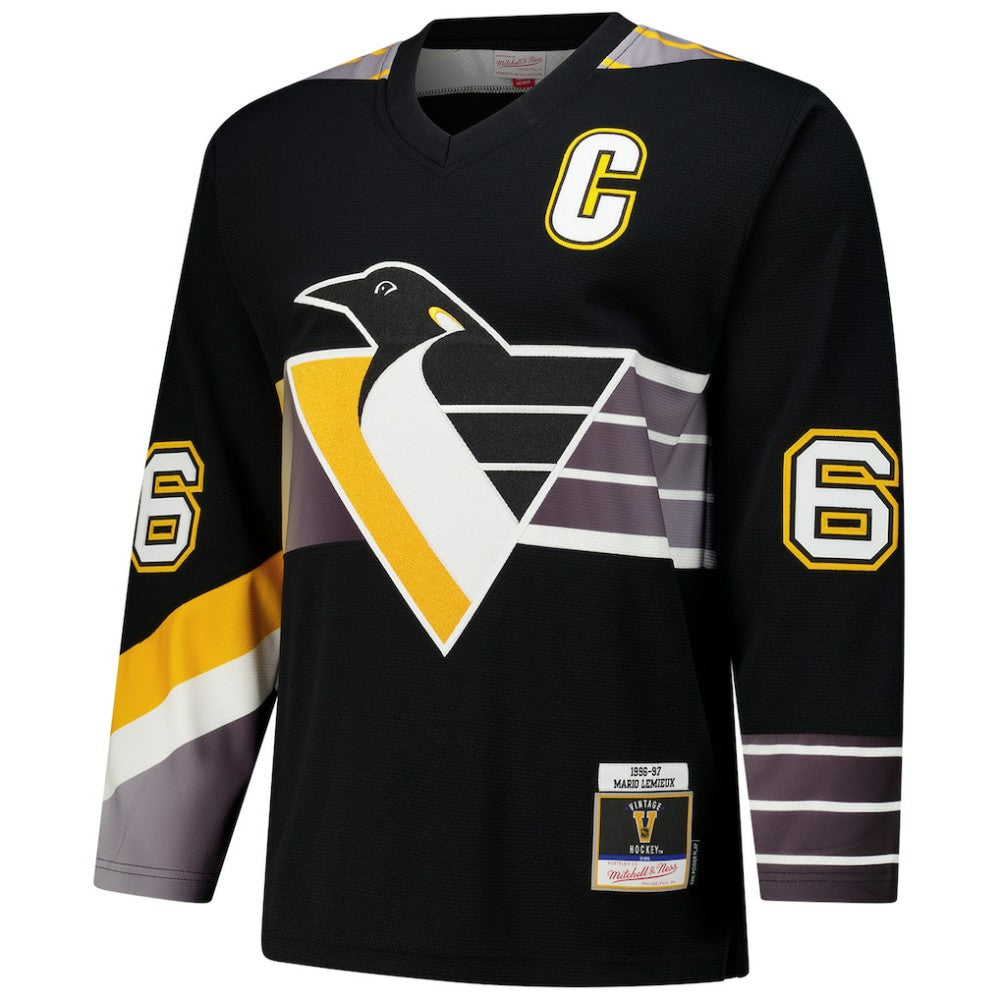 Mario Lemieux Pittsburgh Penguins 1996-97 Power Play Jersey - Black | NHL on sale