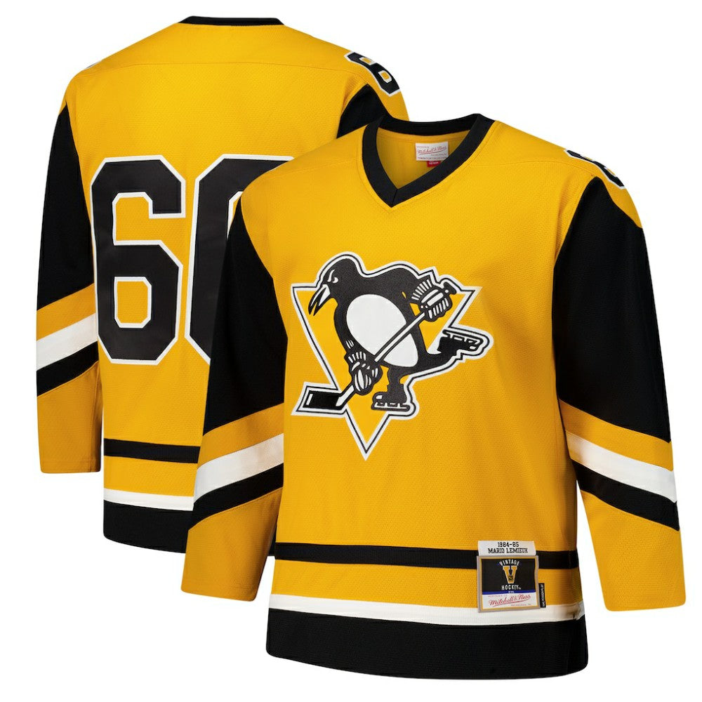 Mario Lemieux Pittsburgh Penguins 1984-85 Power Play Jersey - Gold | NHL online