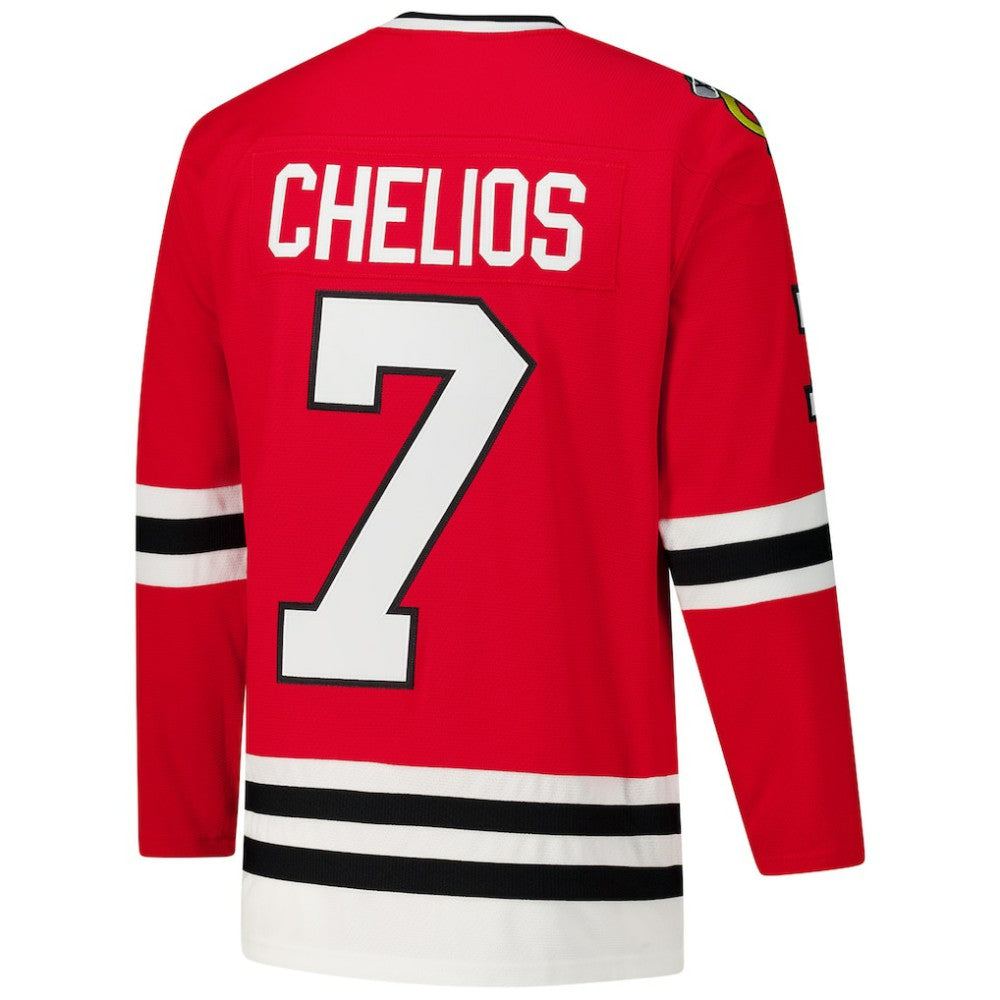 Chris Chelios Chicago Blackhawks 1991-92 Power Play Jersey - Red | NHL online
