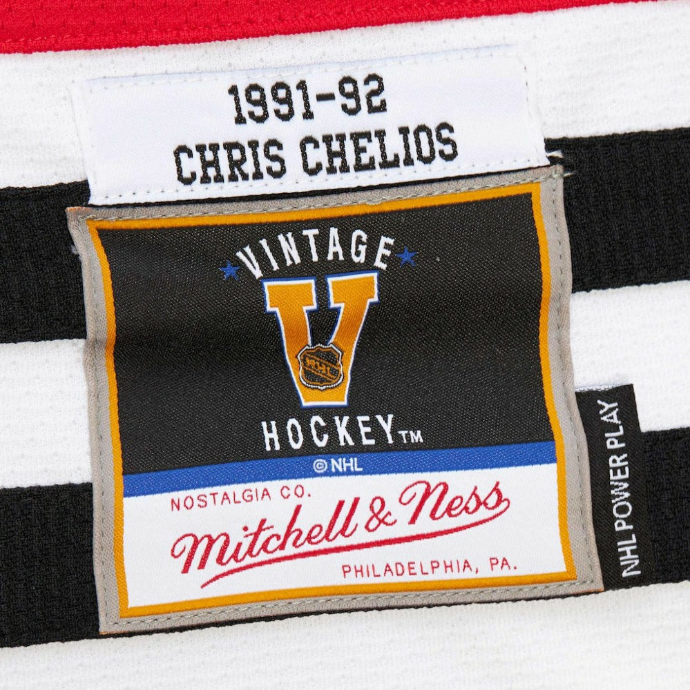 Chris Chelios Chicago Blackhawks 1991-92 Power Play Jersey - Red | NHL online