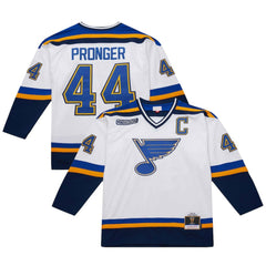 Chris Pronger St. Louis Blues 1999-00 Power Play Jersey - White | NHL on sale