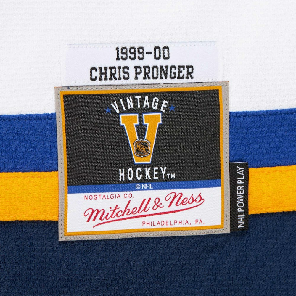 Chris Pronger St. Louis Blues 1999-00 Power Play Jersey - White | NHL on sale