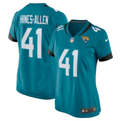 Josh Hines-Allen Jacksonville Jaguars Women's Player Game Jersey - Teal - Nike