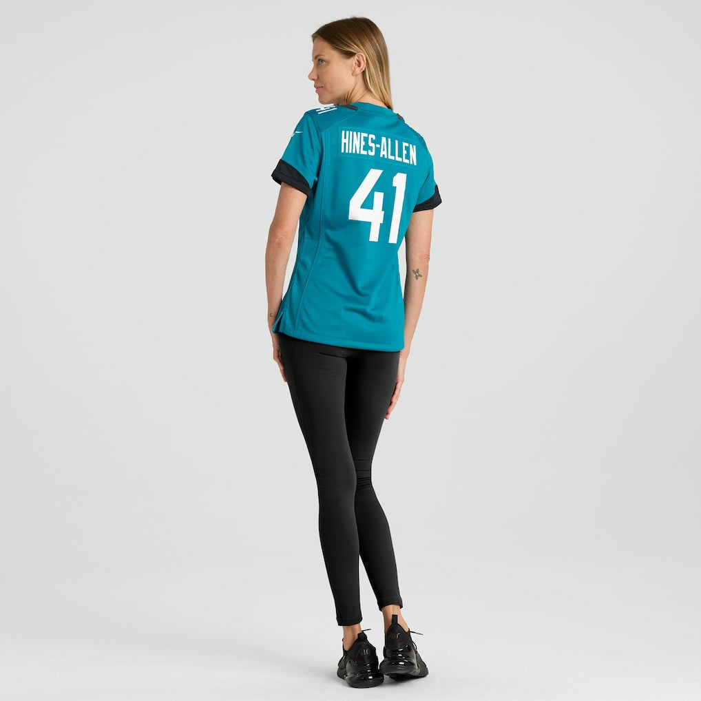 Josh Hines-Allen Jacksonville Jaguars Women's Player Game Jersey - Teal - Nike