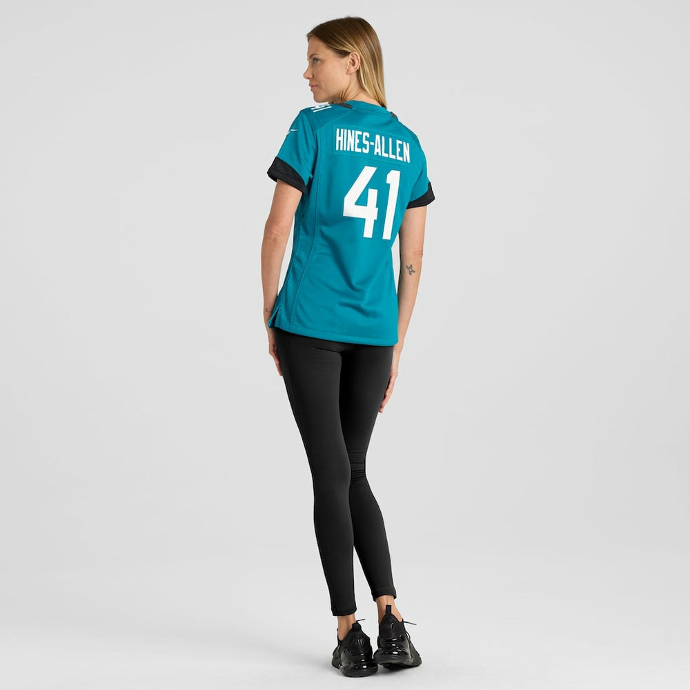 Josh Hines-Allen Jacksonville Jaguars Women's Player Game Jersey - Teal - Nike