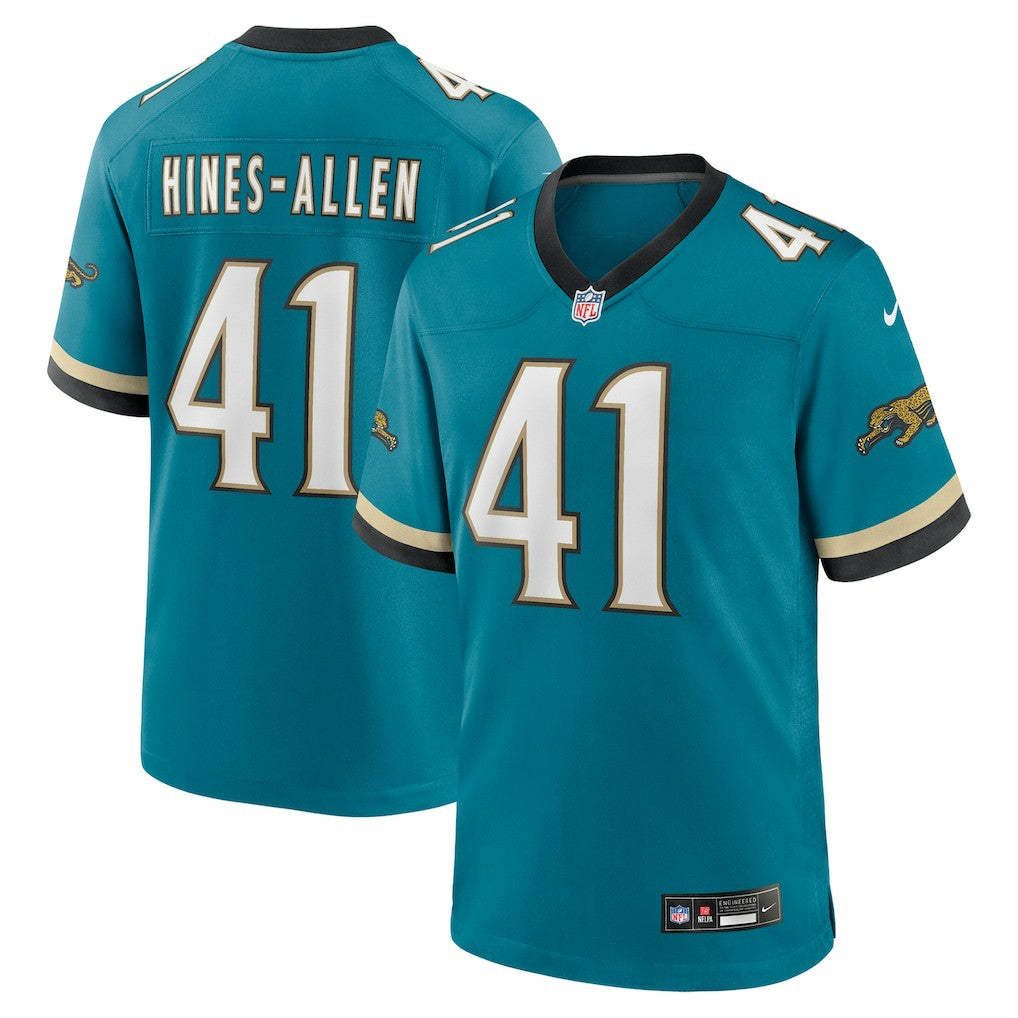 Josh Hines-Allen Jacksonville Jaguars Prowler Throwback Player Game Jersey - Teal - Nike