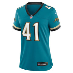 Josh Hines-Allen Jacksonville Jaguars Women's Prowler Throwback Game Jersey - Teal - Nike