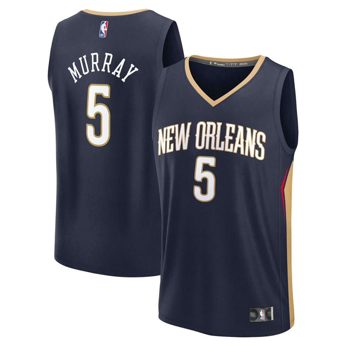 Fanatics Dejounte Murray New Orleans Pelicans Fast Break Replica Player Jersey Icon Edition Navy