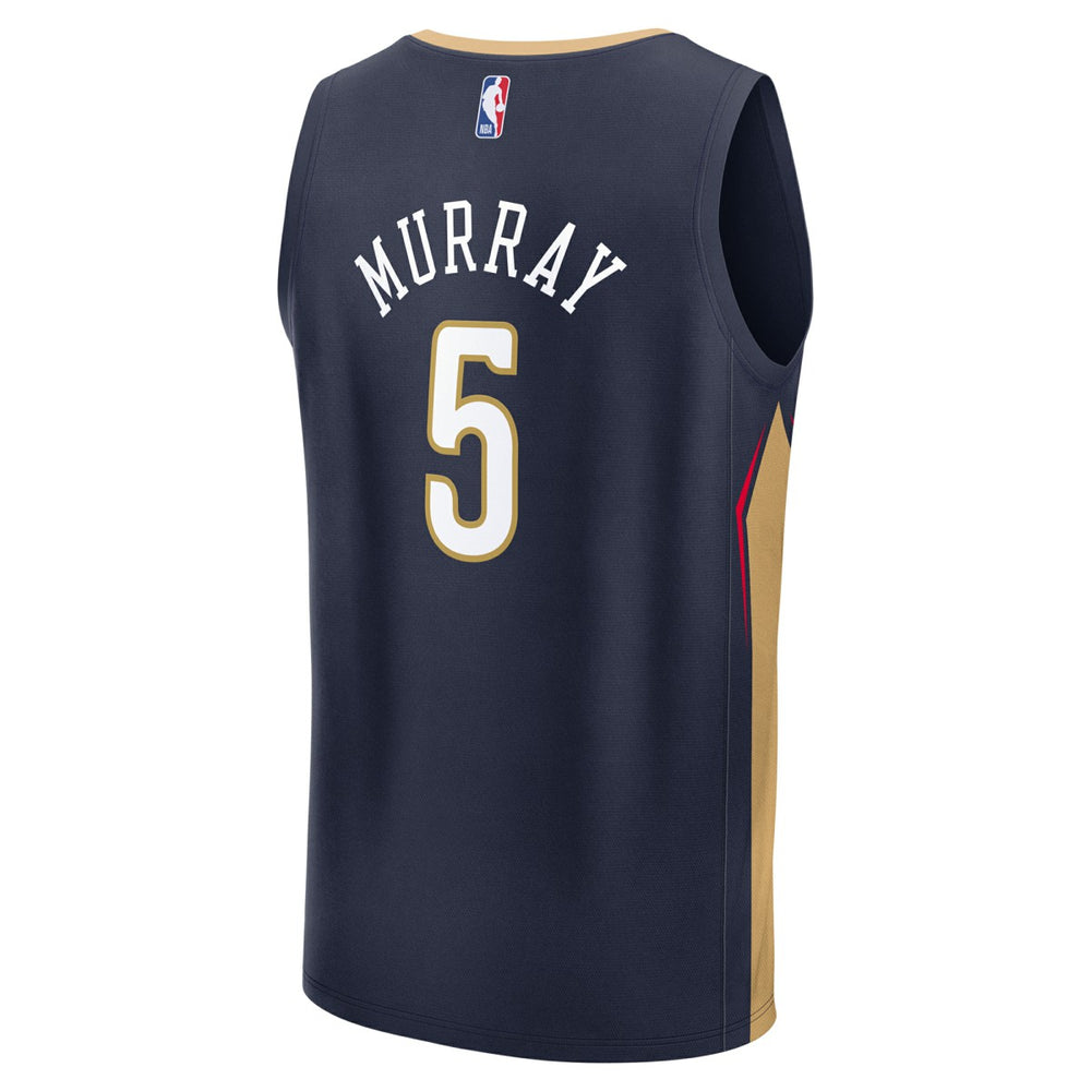 Fanatics Dejounte Murray New Orleans Pelicans Fast Break Replica Player Jersey Icon Edition Navy