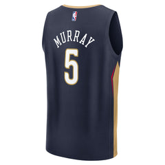Fanatics Dejounte Murray New Orleans Pelicans Fast Break Replica Player Jersey Icon Edition Navy