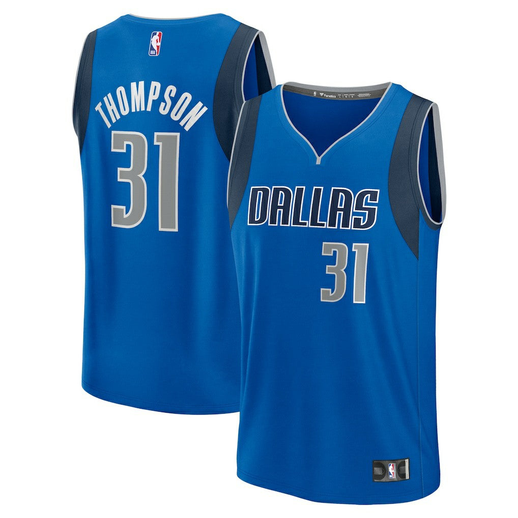 Fanatics Klay Thompson Dallas Mavericks Fast Break Replica Player Jersey Icon Editi- Blue