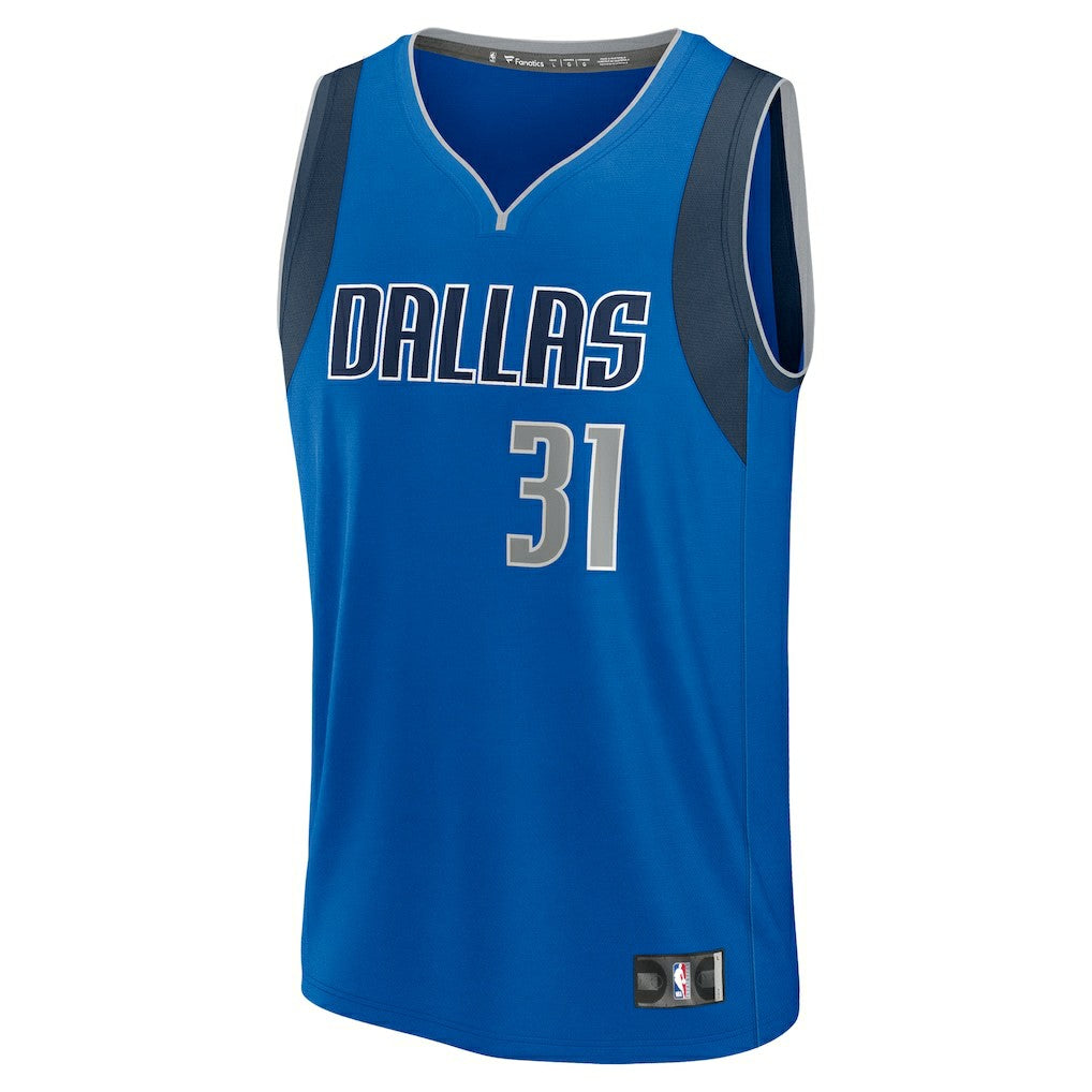 Fanatics Klay Thompson Dallas Mavericks Fast Break Replica Player Jersey Icon Editi- Blue