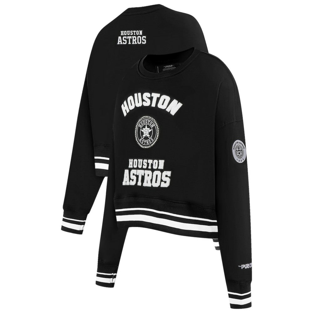 Houston Astros Pro Standard Women's Pearl Cropped Pullover Sweatshirt
 Sale