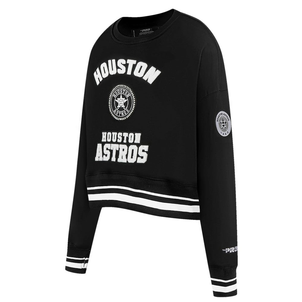 Houston Astros Pro Standard Women's Pearl Cropped Pullover Sweatshirt
 Sale