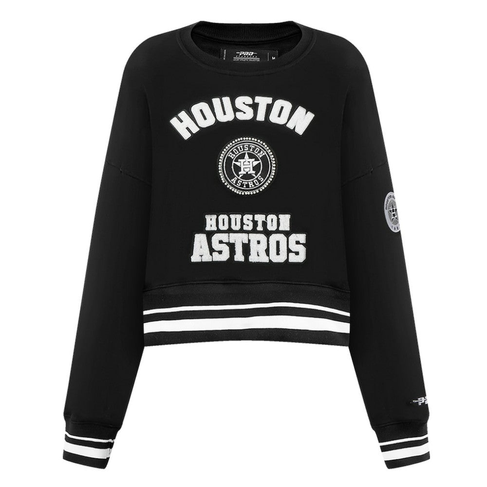 Houston Astros Pro Standard Women's Pearl Cropped Pullover Sweatshirt
 Sale