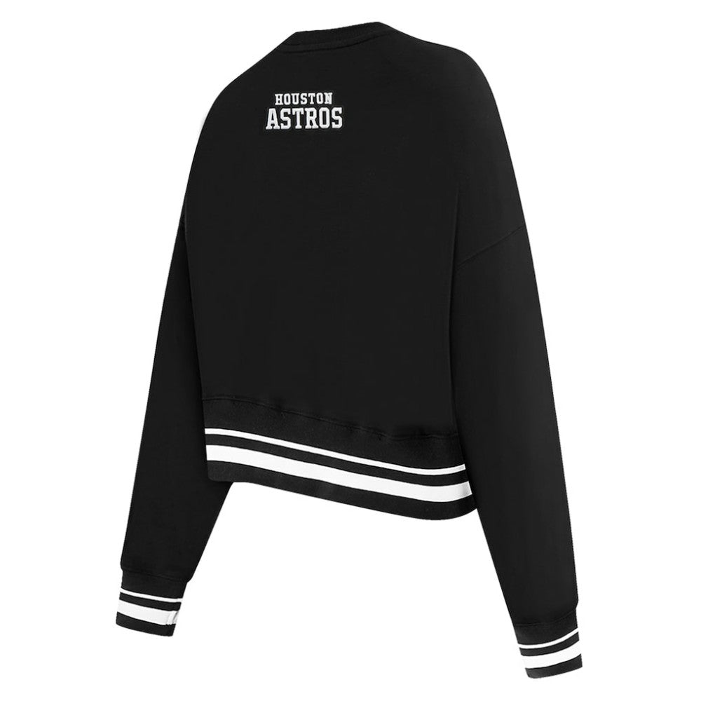 Houston Astros Pro Standard Women's Pearl Cropped Pullover Sweatshirt
 Sale