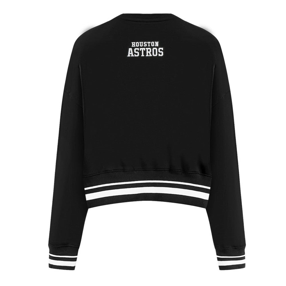 Houston Astros Pro Standard Women's Pearl Cropped Pullover Sweatshirt
 Sale