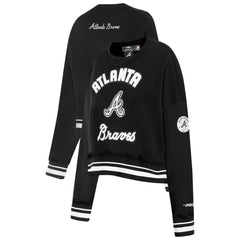Atlanta Braves Pro Standard Women's Pearl Cropped Pullover Sweatshirt
 for sale