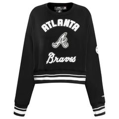 Atlanta Braves Pro Standard Women's Pearl Cropped Pullover Sweatshirt
 for sale