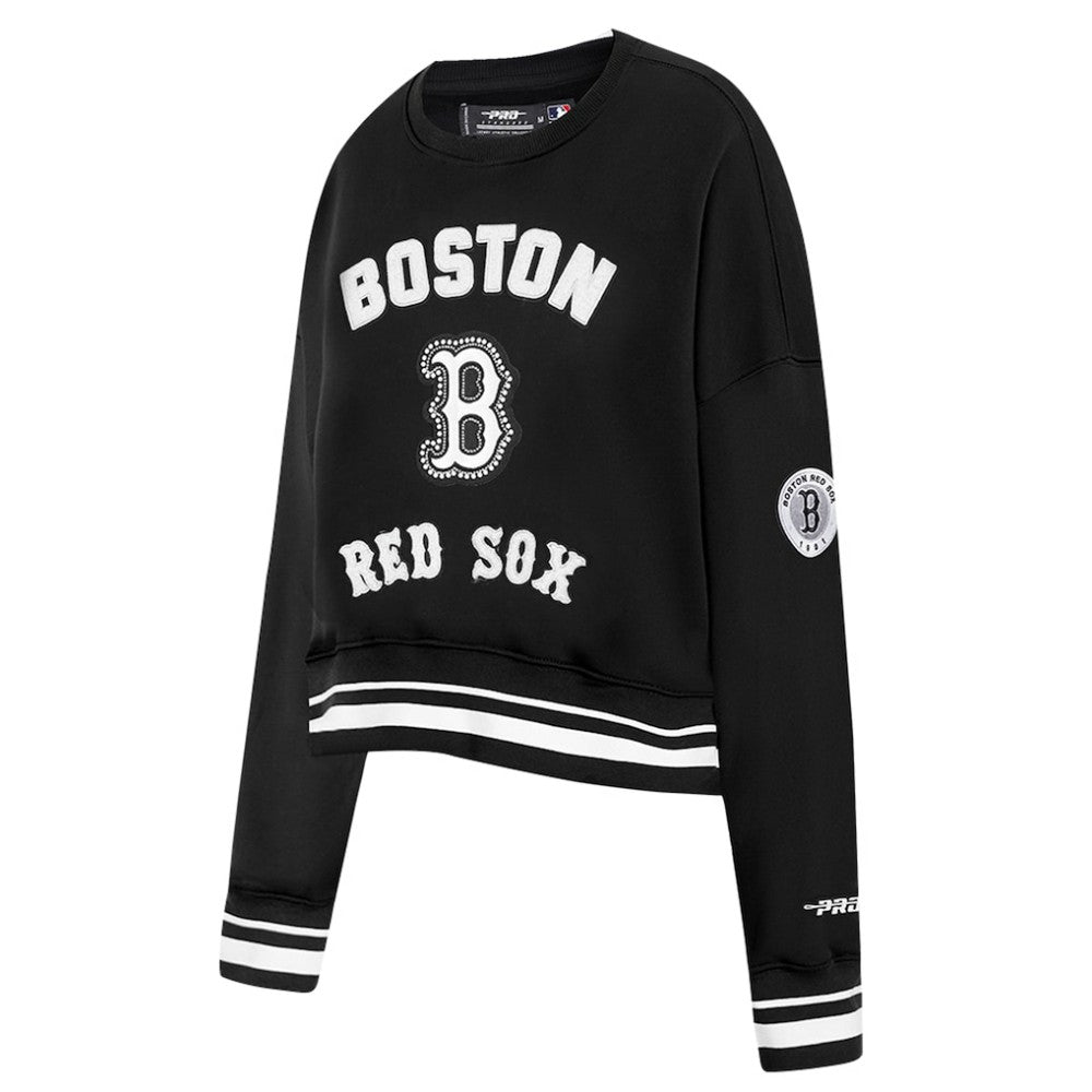 Boston Red Sox Pro Standard Women's Pearl Cropped Pullover Sweatshirt
 Near Me