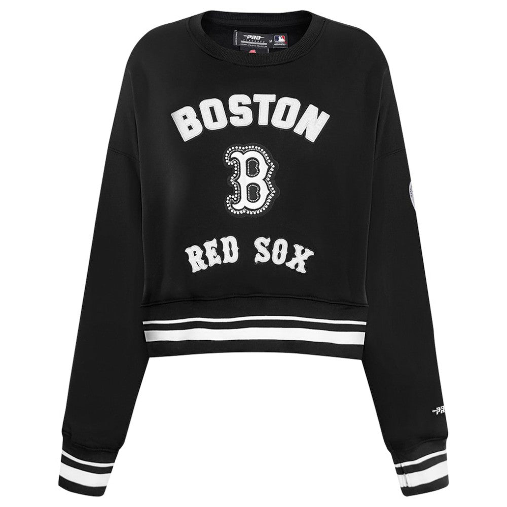 Boston Red Sox Pro Standard Women's Pearl Cropped Pullover Sweatshirt
 Near Me