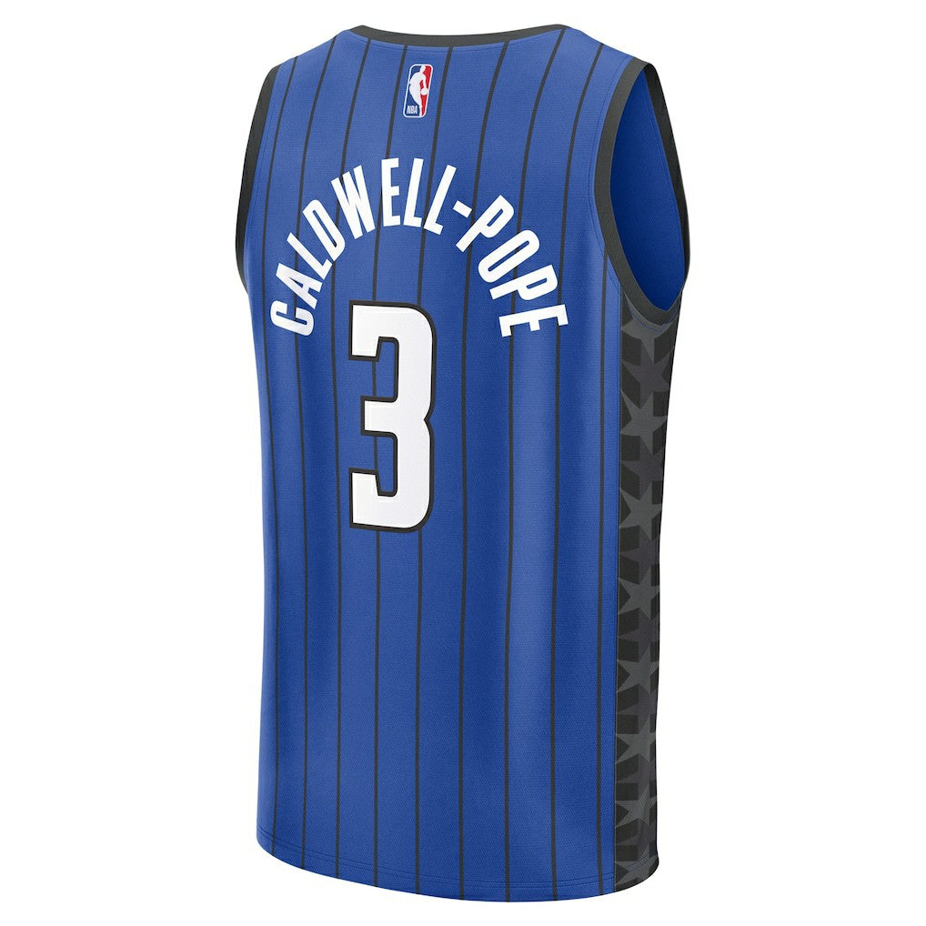 Fanatics Kentavious Caldwell-Pope Orlando Magic Fast Break Replica Player Jersey Statement Edition Blue