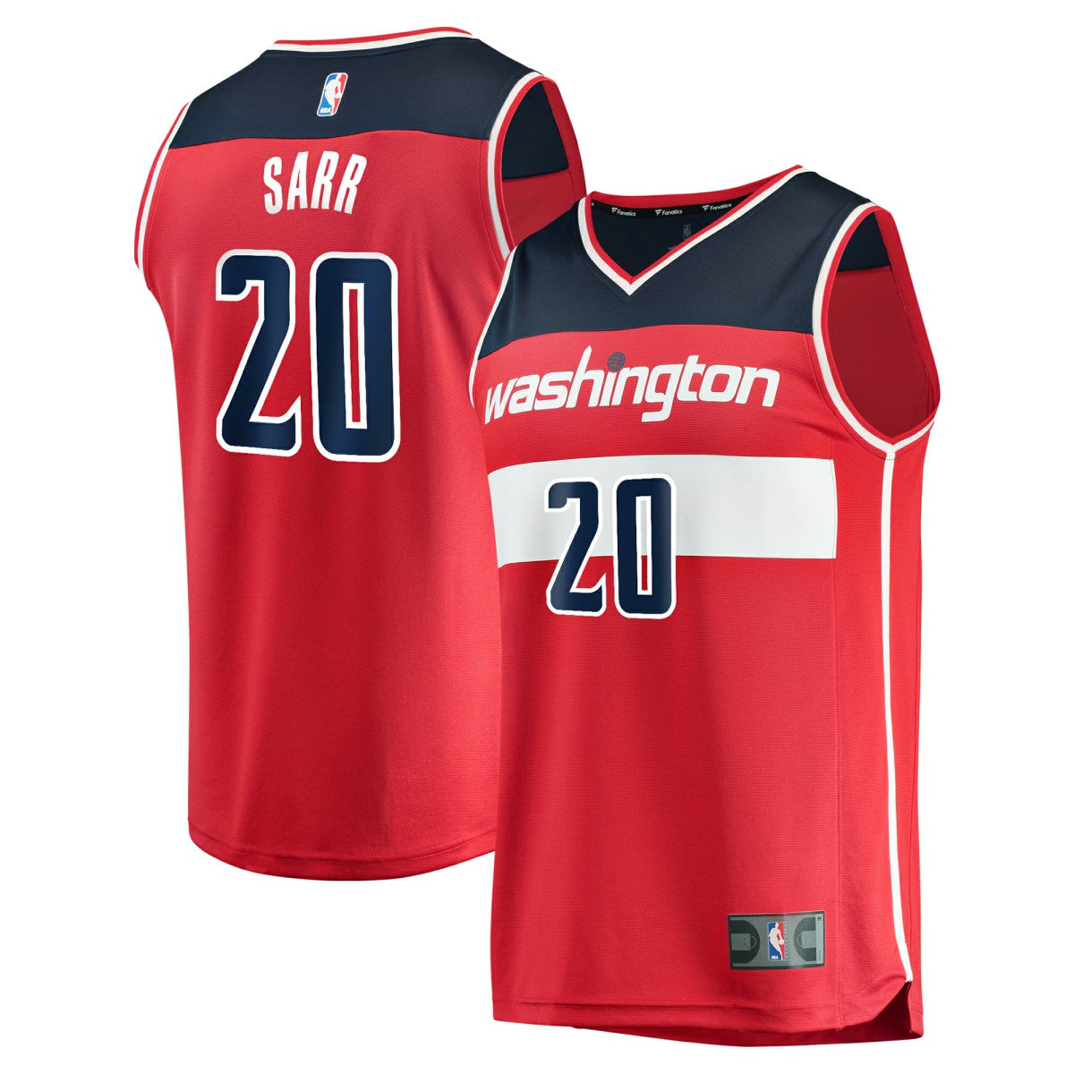 Fanatics Alexandre Sarr Washington Wizards Fast Break Replica Player Jersey Icon Edition Red