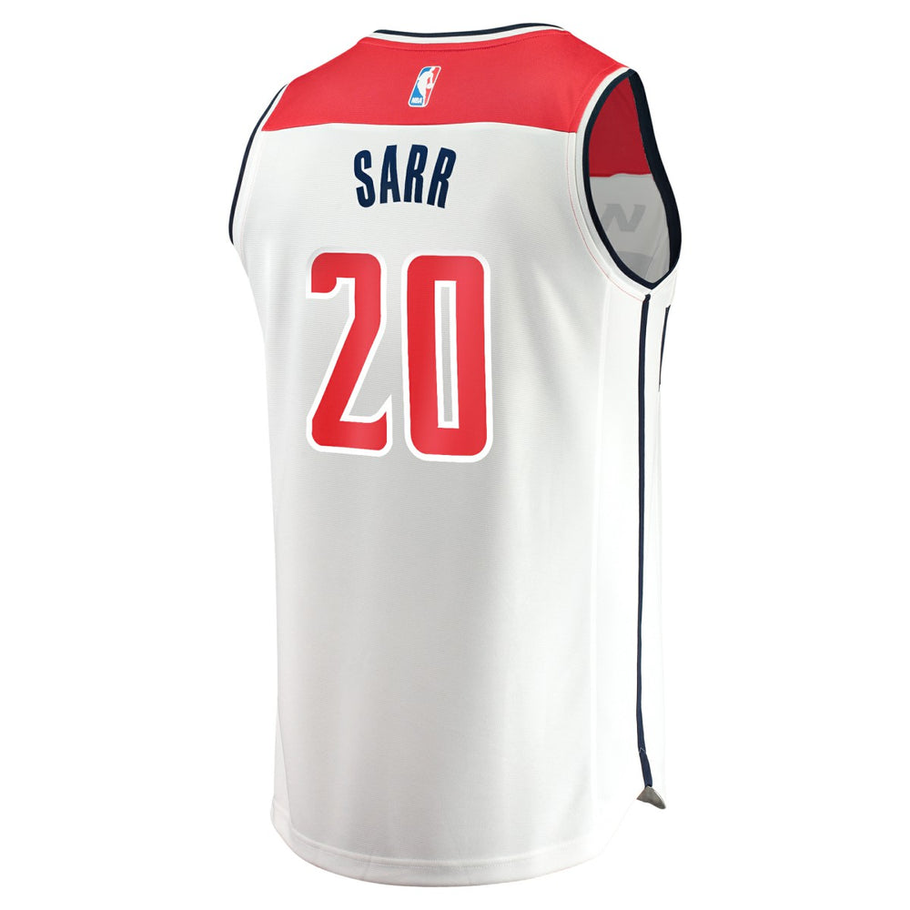 Fanatics Alexandre Sarr Washington Wizards Fast Break Replica Player Jersey Association Edition White