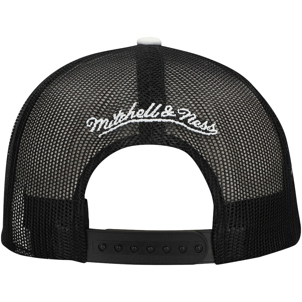 Mitchell & Ness Brooklyn Nets Roper Trucker Snapback Hat Black
