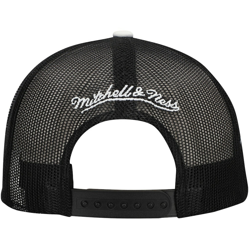 Mitchell & Ness Brooklyn Nets Roper Trucker Snapback Hat Black