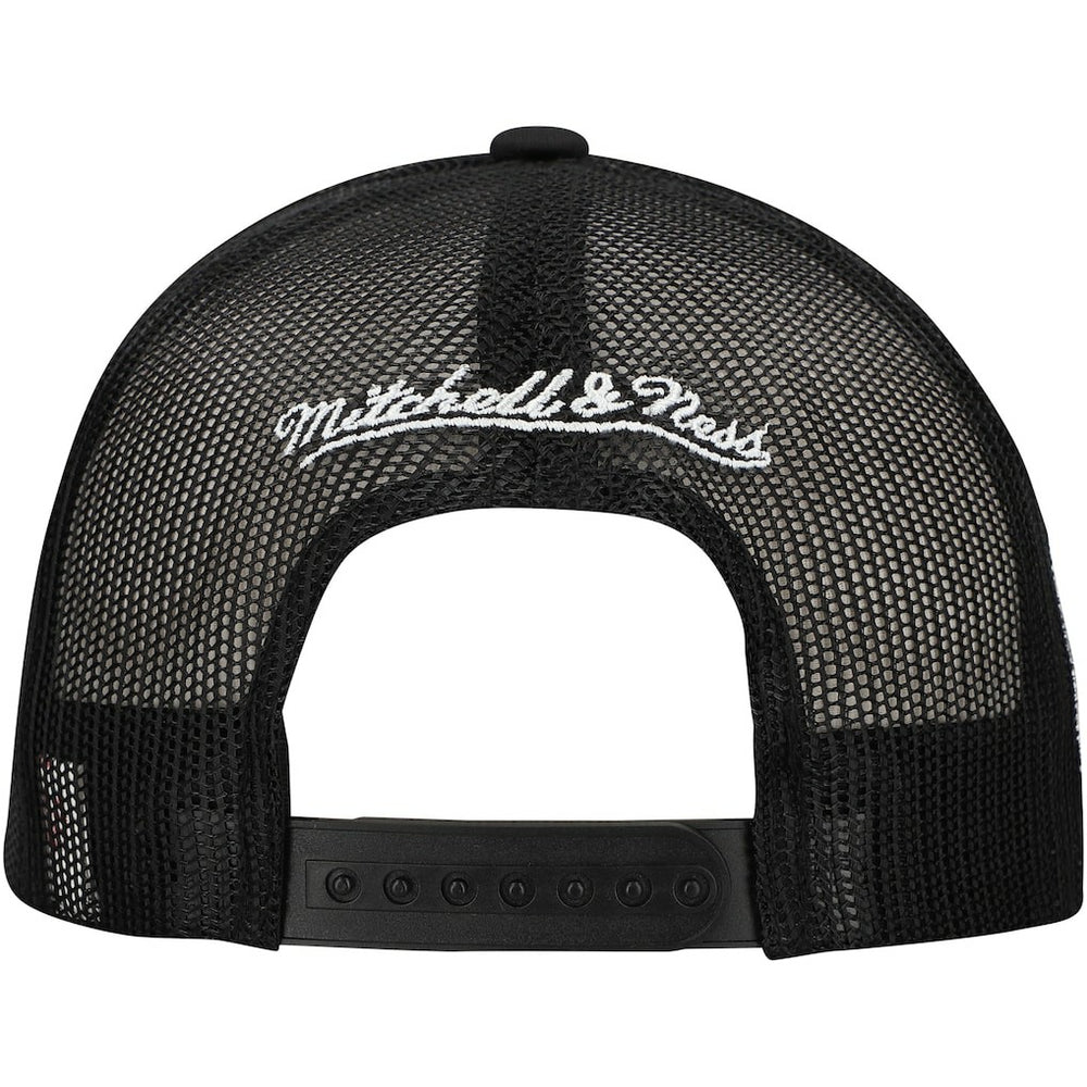 Mitchell & Ness Brooklyn Nets Script Trucker Adjustable Hat Black
