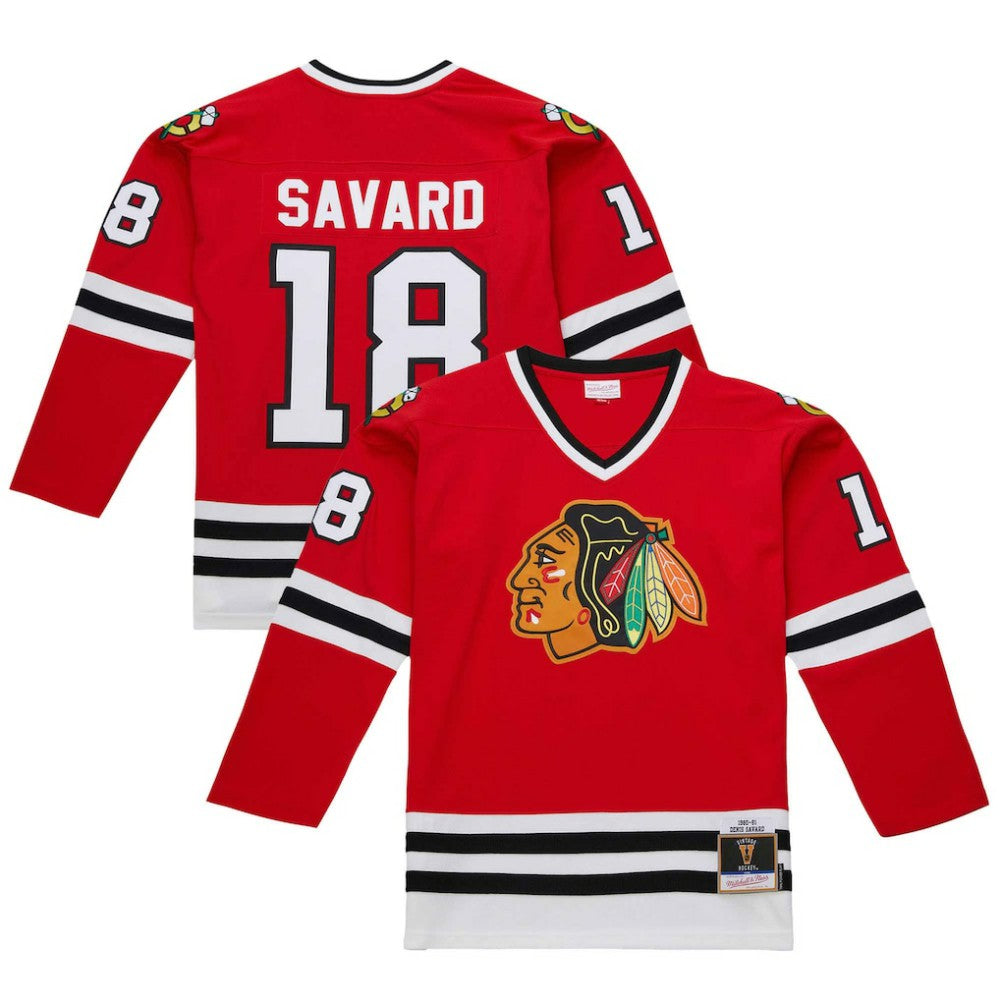 Denis Savard Chicago Blackhawks 1980-81 Power Play Jersey - Scarlet | NHL Clearance
