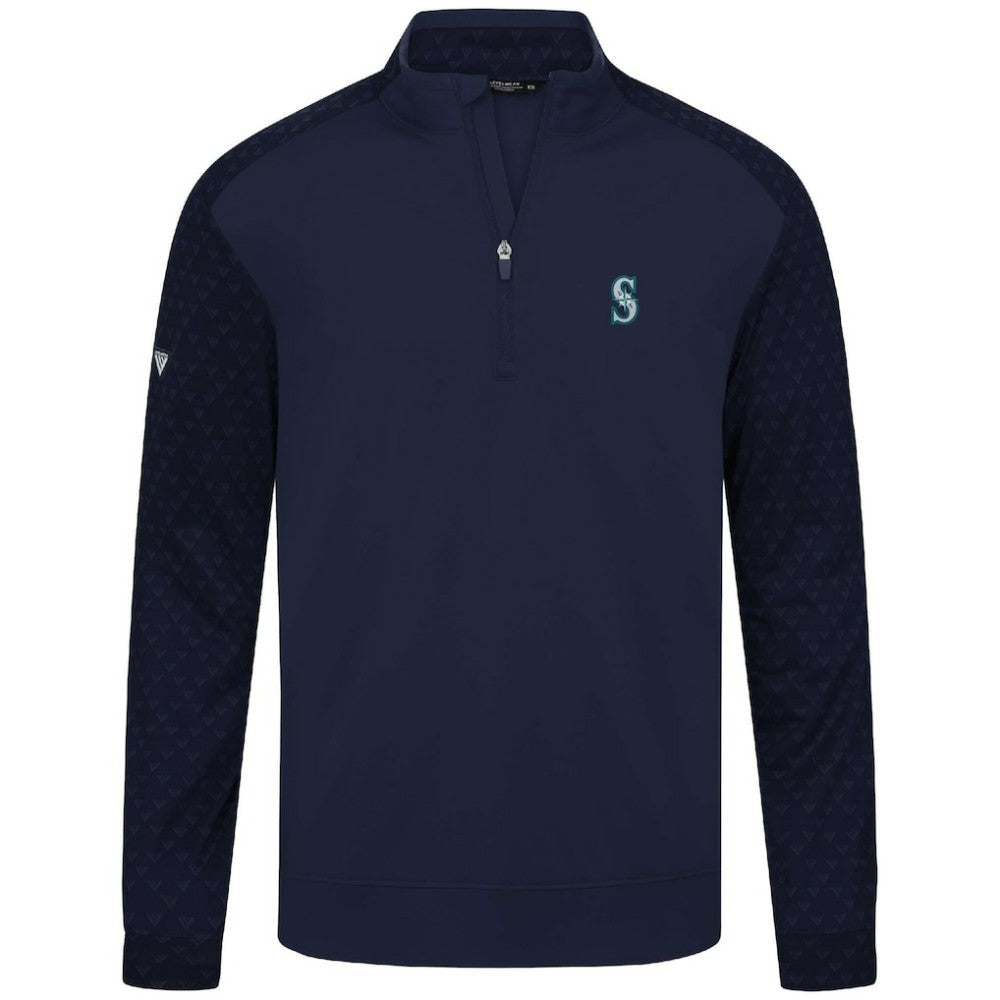 Seattle Mariners Levelwear Aztec Insignia 2.0 Quarter-Zip Pullover Top Discount