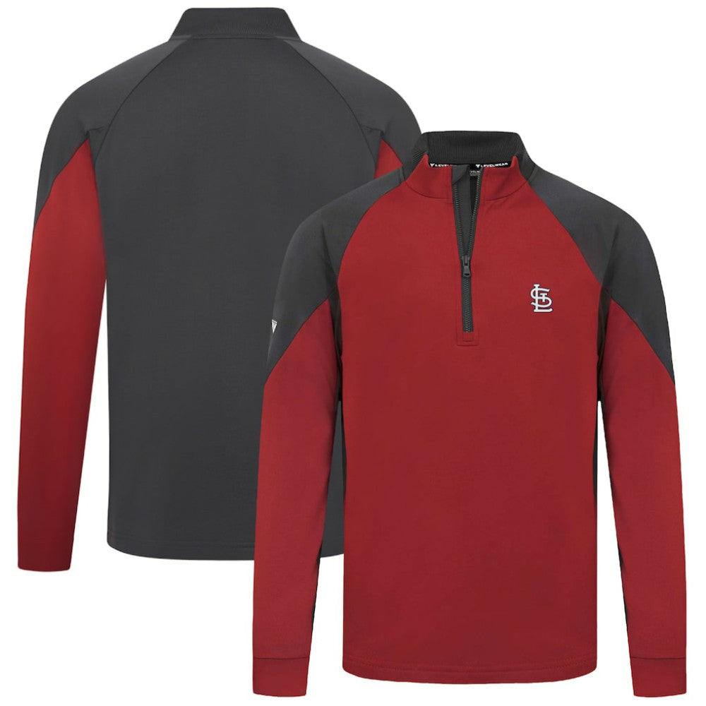 St. Louis Cardinals Levelwear Cadet Insignia 2.0 Raglan Quarter-Zip Jacket Discount