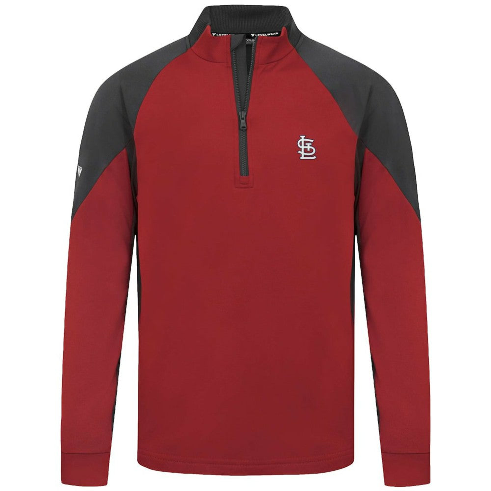 St. Louis Cardinals Levelwear Cadet Insignia 2.0 Raglan Quarter-Zip Jacket Discount