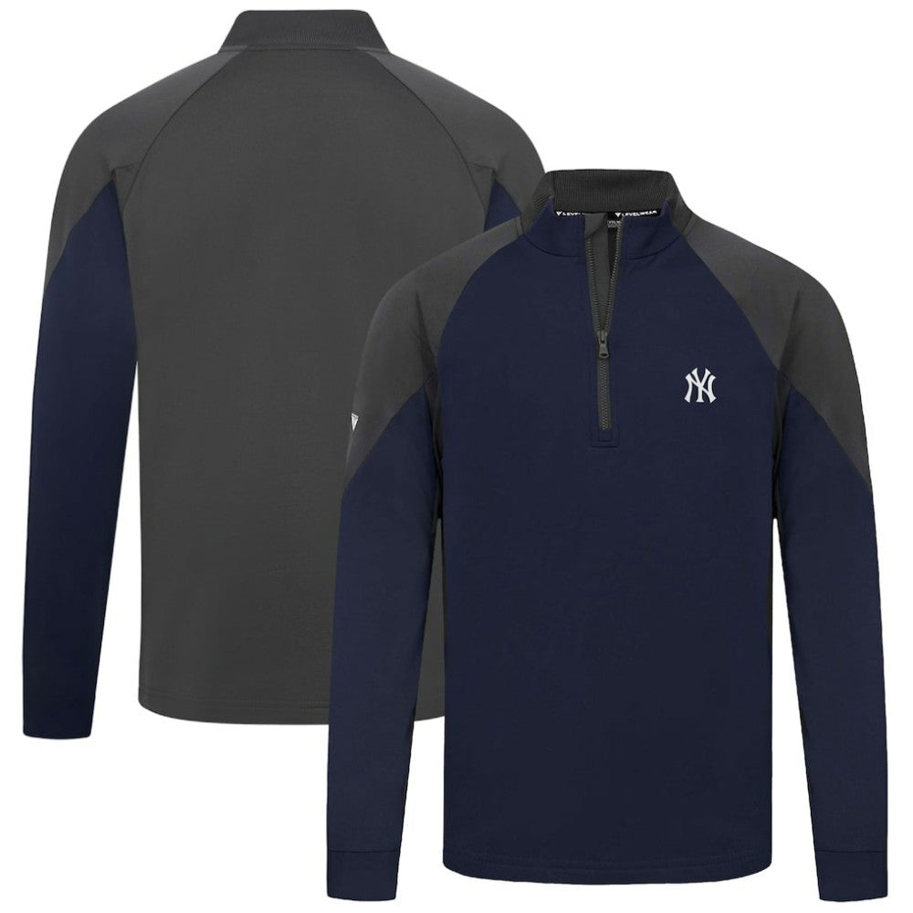New York Yankees Levelwear Cadet Insignia 2.0 Raglan Quarter-Zip Jacket Outlet